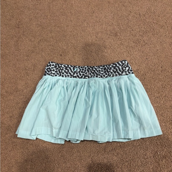 Mint Green Pleated Women's Skirt - Picture 5 of 9